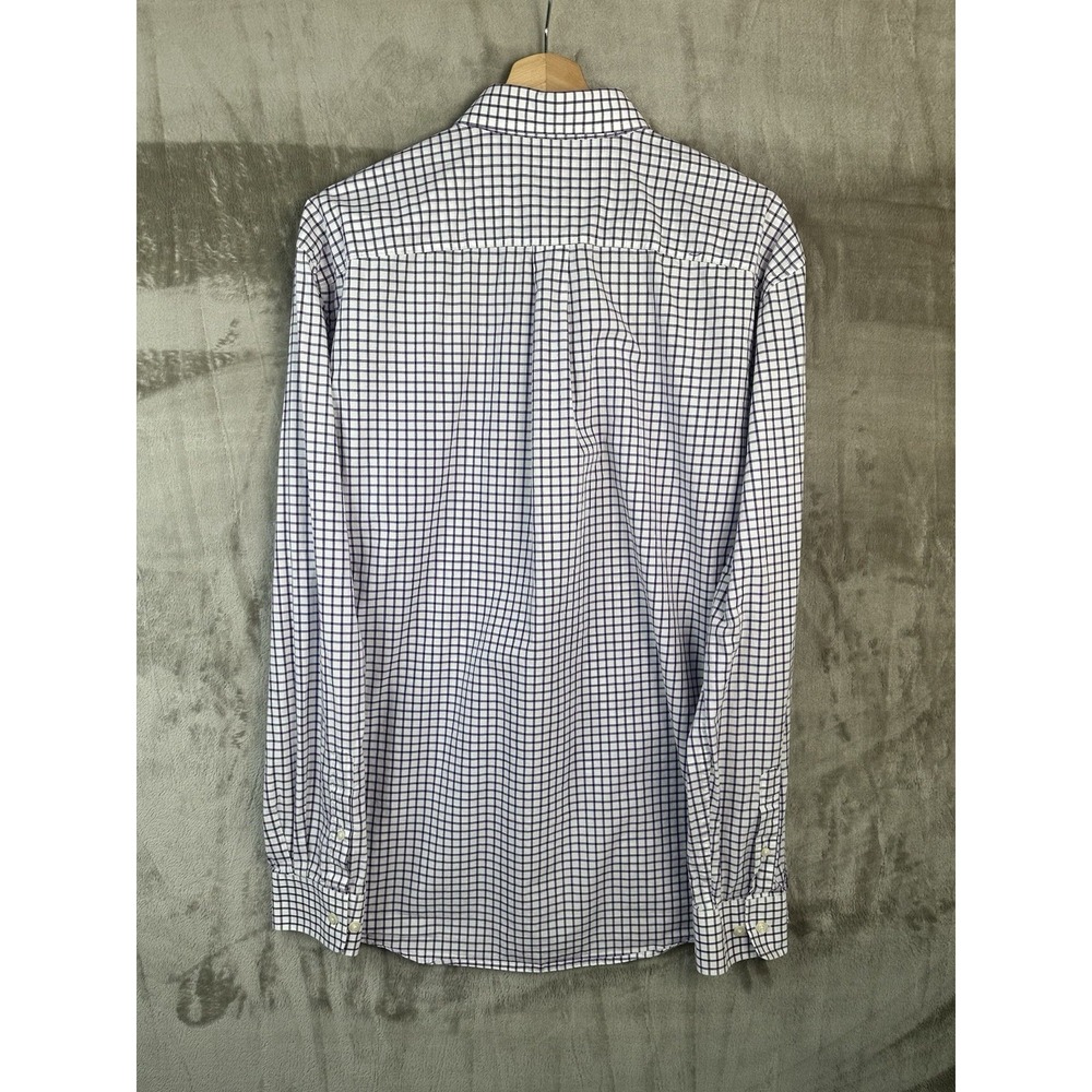 johnnie-O TCU Horned Frogs Embroidered Check Button-Down Shirt Purple/White L - Picture 8 of 12